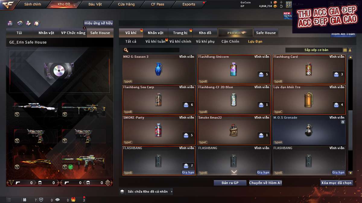 shop acc cf uy tin gia re